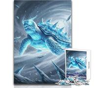 Puzzle da 1000 pezzi raffigurante creature fantastiche di tartarughe per adulti, gioco interattivo di abilità cognitive, idea regalo unica e memorabile, dimensioni 38x26cm