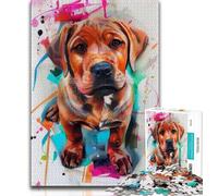 Puzzle da 1000 pezzi raffigurante Golden Retriever, difficile da completare ma divertente e umoristico, regalo di compleanno, regalo, decorazione da parete 38x26cm