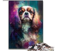 Puzzle da 1000 pezzi raffigurante il cane Cavalier King Charles Spaniel in legno regalo perfetto per ragazzi dai 14 anni in su gioco rompicaporegalo perfetto per una serata di giochi in famiglia