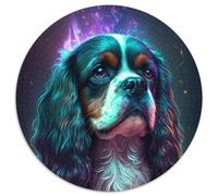 Puzzle da 1000 pezzi raffigurante il cane King Charles Spaniel,per adulti,puzzle impegnativi per serate di giochi in famiglia,decorazioni per la casa e regalo per allenare la mente (67,5x67,5 cm)