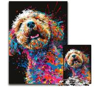 Puzzle da 1000 pezzi raffigurante il cane Lagotto Romagnolo, puzzle difficili per adulti, fai da te, regalo per la casa, rompicapo per adulti, 26X38CM/10,23x14,96 pollici.