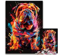 Puzzle da 1000 pezzi raffigurante il cane Shar-Pei cinese. Puzzle impossibile per adulti, perfetto come regalo di compleanno, Natale e Halloween, 50x75CM/19,68x29,52 pollici.