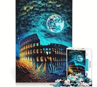 Puzzle da 1000 pezzi raffigurante il Colosseo di Roma, gioco pratico, difficile, compleanno e Natale 38x26cm