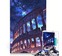Puzzle da 1000 pezzi raffigurante il Colosseo di Roma, gioco rompicapo per allenare mente e mani, ideale come decorazione da scrivania 38x52cm