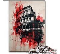 Puzzle da 1000 pezzi raffigurante il Colosseo romano e i graffiti, per adolescenti e adulti, giochi educativi, decorazioni per la casa, ideali come regalo per tutta la famiglia (50x75cm)