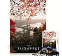 Puzzle da 1000 pezzi raffigurante il Danubio di Budapest, ideale per adulti, con memoria nitida, attività ricreative tranquille e bordi precisi, perfetto come regalo di compleanno (38x52cm)