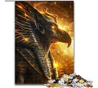 Puzzle da 1000 pezzi raffigurante il dio egizio Ra, perfetto per adolescenti, per rafforzare i legami familiari, come rompicapo e come regalo fai da te per la casa (dimensioni 26x38cm)