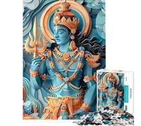 Puzzle da 1000 pezzi raffigurante il dio indù Indra Gioco rilassante da assemblare compleanno e Natale (dimensioni 38x52cm)