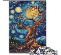 Puzzle da 1000 pezzi raffigurante il dipinto di Van Gogh per adulti e ragazzi, sfida difficile contro lo stress, decorazione per la casa per 14+ anni (26x38cm)