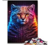 Puzzle da 1000 pezzi, raffigurante il gatto Pallas, in cartone, dimensioni 26x38cm, ideale per un intrattenimento rilassante, perfetto regalo di Natale e per decorare la casa.