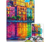 Puzzle da 1000 pezzi raffigurante il lungomare di Napoli, Italia Puzzle da 1000 pezzi per adulti, regali, antistress, sfida difficile, migliora l'amore tra coppie, 50x75cm
