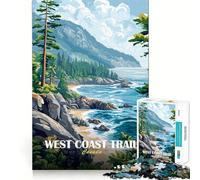 Puzzle da 1000 pezzi raffigurante il paesaggio della costa occidentale del Canada con incastri perfetti Un'opera d'arte che stimola la mente ideale per i momenti di relax e per decorare le pareti