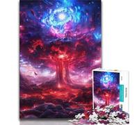 Puzzle da 1000 pezzi raffigurante il paesaggio dell'universo della Via Lattea,regalo per adolescenti,gioco stimolante e gioco in famiglia con pezzi completamente interconnessi e di forma casuale