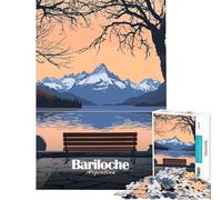 Puzzle da 1000 pezzi raffigurante il paesaggio di Bariloche Argentina Un gioco impegnativo ed educativo adatto a partire dai 14 anni Dimensioni 50x75cm