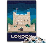 Puzzle da 1000 pezzi raffigurante il paesaggio urbano di Londra, per adolescenti e adulti, sfida difficile contro lo stress, decorazione per la casa per 14+ anni, 1000 pezzi (50x75cm)