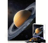 Puzzle da 1000 pezzi raffigurante il pianeta Saturno con i suoi anelli nello spazio, ideale per ragazzi, un gioco mentale rilassante e un regalo artistico di alta qualità (38x26cm)