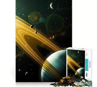 Puzzle da 1000 pezzi raffigurante il pianeta Saturno nello spazio, per adulti Un gioco divertente e stimolante da fare insieme Ritagli precisi per un'opera d'arte da esporre (50x75cm)