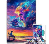 Puzzle da 1000 pezzi raffigurante il volto umano, per adulti, gioco per famiglie, antistress, sfida difficile, collezione di artisti, belle arti (50x75cm)