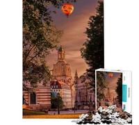 Puzzle da 1000 pezzi raffigurante la Chiesa di Nostra Signora di Dresda Germania Puzzle per adulti gioco rompicapo decorazione da parete compleanno e Natale (dimensioni 38x52cm)