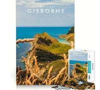 Puzzle da 1000 pezzi raffigurante la città di Gisborne,Nuova Zelanda Ideale per decorazioni,giochi cognitivi e per un divertimento assicurato,perfetto per compleanni e momenti di svago (38x52cm)