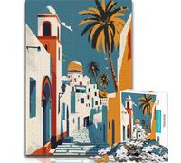 Puzzle da 1000 pezzi raffigurante la città di Tunisi, per adulti e adolescenti, gioco stimolante e gioco per famiglie, ideale come regalo per tutta la famiglia, 50x75cm