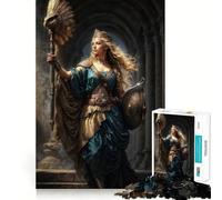Puzzle da 1000 pezzi raffigurante la dea Atena,con intagli precisi Gioco stimolante per la mente,ideale per il tempo libero e come regalo di Natale (38x26cm)
