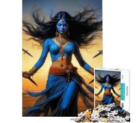 Puzzle da 1000 pezzi raffigurante la dea Kali ideale per compleanni e Natale Decorazione perfetta giocattolo fai-da-te adatto a partire dai 14 anni (50x75cm)