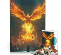 Puzzle da 1000 pezzi raffigurante la fenice dorata che risorge, decorazione da parete, attività divertenti per la casa, collezione d'artista, opera d'arte 50x75cm