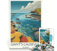Puzzle da 1000 pezzi raffigurante la Giant's Causeway, gioco educativo, decorazione perfetta, compleanno e Natale 38x52cm
