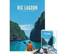 Puzzle da 1000 pezzi raffigurante la Grande Laguna El Nido Palawan Un gioco avvincente che stimola la pazienza un'attività educativa antistress e un regalo di compleanno (dimensioni 50x75cm)