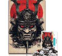 Puzzle da 1000 pezzi raffigurante la maschera dello Shogun giapponese,per adulti e ragazzi,aiuta il cervello a esercitare i giocattoli che creano dipendenza e a coltivare la pazienza,ottimo regalo