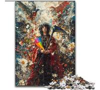 Puzzle da 1000 pezzi raffigurante la morte, dipinto a olio, per bambini dai 14 anni in su, ideale come regalo per tutta la famiglia e gli amici (dimensioni 26x38cm)