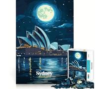 Puzzle da 1000 pezzi raffigurante la Notte dell'Opera di Sydney, per adulti, un gioco di logica e intrattenimento rilassante Pezzo artistico di alta qualità 38x26cm