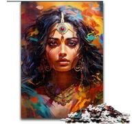 Puzzle da 1000 pezzi raffigurante la principessa indiana, per adulti, dimensioni 38x26cm, sfida per la mente, regalo perfetto per adolescenti e decorazioni per la casa