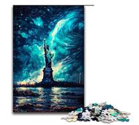 Puzzle da 1000 pezzi raffigurante la Statua della Libertà, dipinto a olio, per adulti, divertente per tutta la famiglia, gioco di famiglia, antistress, sfida difficile, puzzle da 1000 pezzi