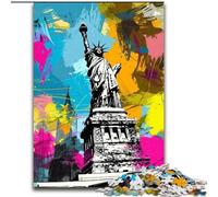 Puzzle da 1000 pezzi raffigurante la Statua della Libertà, per giochi educativi, giocattoli, regali di compleanno, decorazioni murali (50x75cm)