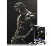 Puzzle da 1000 pezzi raffigurante la statua di Ercole stoico, per adolescenti, gioco educativo per lo sviluppo delle competenze, regalo perfetto per momenti speciali, dimensioni 50x75cm