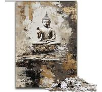 Puzzle da 1000 pezzi raffigurante la statua dorata del Buddha per adulti e ragazzi, gioco stimolante e gioco educativo per famiglie, per compleanni e Natale (50x75cm)