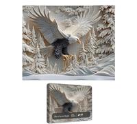 Puzzle Da 1000 Pezzi Raffigurante L'aquila Calva, Maestoso Gioco Di Puzzle Sulla Fauna Selvatica, Impegnativo Gioco Di Puzzle Sulla Fauna Selvatica, Puzzle Dell'aquila Calva