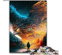 Puzzle da 1000 pezzi raffigurante l'aquila reale, in cartone, rompicapo stimolante per adolescenti, divertimento in famiglia, regalo fai da te per la casa, 1000 pezzi(26x38cm)