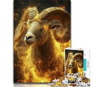 Puzzle da 1000 pezzi raffigurante l'Ariete d'oro per adulti regalo di compleanno regali decorazioni murali per bambini dai 14 anni in su 75x50cm