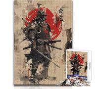 Puzzle da 1000 pezzi raffigurante l'arte del guerriero samurai, gioco di apprendimento per esercitarsi nelle abilità, regalo premuroso per momenti felici, dimensioni 38x26cm