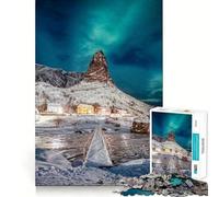 Puzzle da 1000 pezzi raffigurante l'aurora boreale sul Monte Everest, ideale per adulti Gioco di logica, svago e divertimento Bordo di qualità Un regalo perfetto (50x75cm)