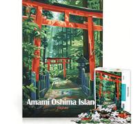 Puzzle da 1000 pezzi raffigurante l'isola di Amami Oshima, in Giappone Gioco interattivo, attività divertenti da fare in casa, ideale come decorazione per la scrivania 38x52cm
