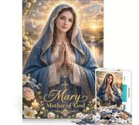 Puzzle da 1000 pezzi raffigurante Maria Madre di Dio gioco educativo antistress compleanno e Natale 50x75cm