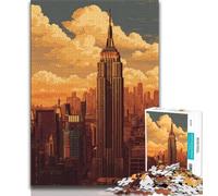 Puzzle da 1000 pezzi raffigurante New York Cityscape per adolescenti, gioco per famiglie, antistress, sfida difficile, collezione di artisti, belle arti, 75x50cm