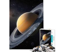 Puzzle da 1000 pezzi raffigurante Saturno con i suoi anelli nello spazio Un gioco avvincente per coltivare la pazienza Divertimento assicurato Perfetto come regalo di compleanno (dimensioni 50x75cm)