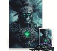 Puzzle da 1000 pezzi raffigurante un antico guerriero azteco ideale per adolescenti per sviluppare capacità analitiche rilassanti e per creare giunzioni precise perfetto come regalo di Natale