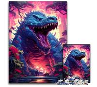 Puzzle da 1000 pezzi raffigurante un antico mostro alligatore, puzzle impossibile per adulti, ideale per adolescenti e collezionisti, regalo da viaggio, attività per famiglie, 19,68x29,52 pollici