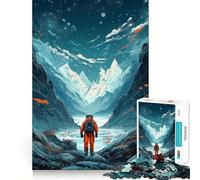 Puzzle da 1000 pezzi raffigurante un astronauta in tuta spaziale,con tagli precisi Un rompicapo divertente e originale,perfetto per il tempo libero e per Natale (38x52cm)